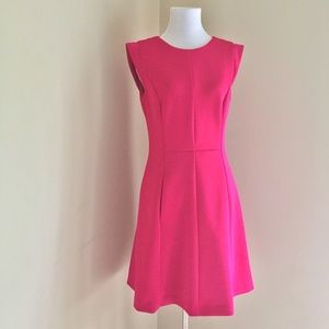 Vince Camuto Pink Fit and Flare Cap Sleeve Dress